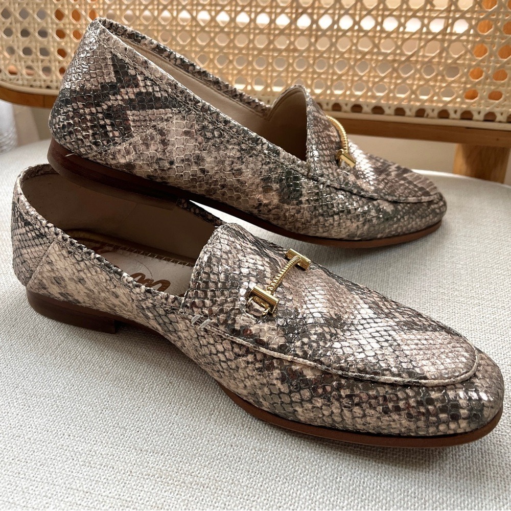 Sam Edelman Lior Leather Loafer in Snake Print Sz 6.5 - Picture 12 of 12